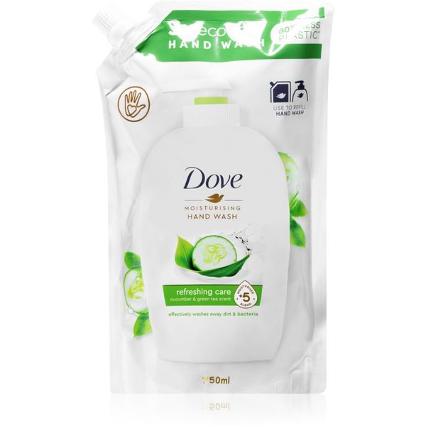 Dove Dove Refreshing Care tekoče milo za roke nadomestno polnilo Cucumber & Green Tea 750 ml