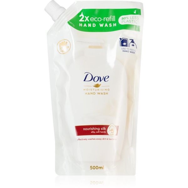 Dove Dove Silk Fine tekoče milo za roke nadomestno polnilo 500 ml
