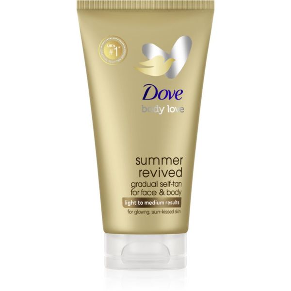 Dove Dove Summer Revived samoporjavitveni losjon za obraz in telo odtenek LIght to Medium 75 ml