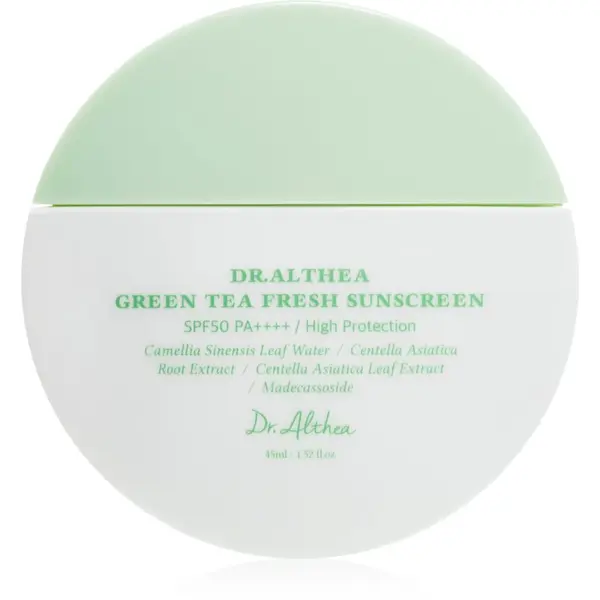 Dr. Althea Dr. Althea Green Tea Fresh Sunscreen krema za sončenje za obraz s pomirjajočim učinkom SPF 50+ 45 ml