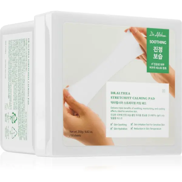 Dr. Althea Dr. Althea StretchFit Calming Pad pomirjajoče blazinice za regeneracijo obraza 50 kos