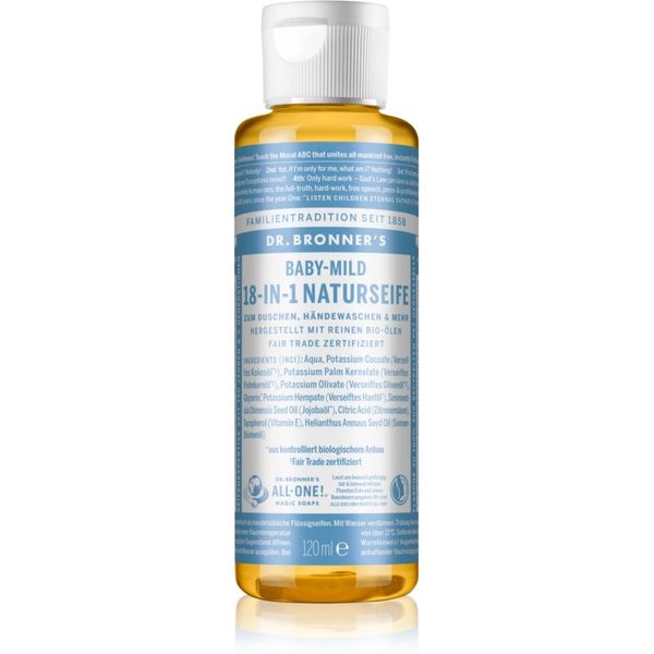 Dr. Bronner’s Dr. Bronner’s Baby-Mild tekoče univerzalno milo brez dišav 120 ml