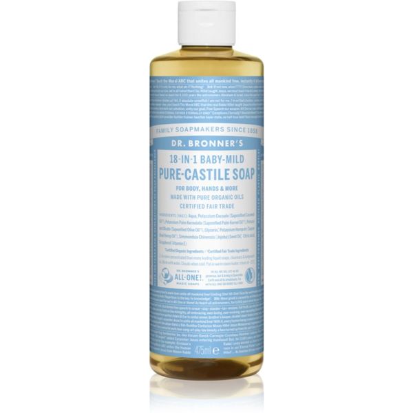 Dr. Bronner’s Dr. Bronner’s Baby-Mild tekoče univerzalno milo brez dišav 475 ml