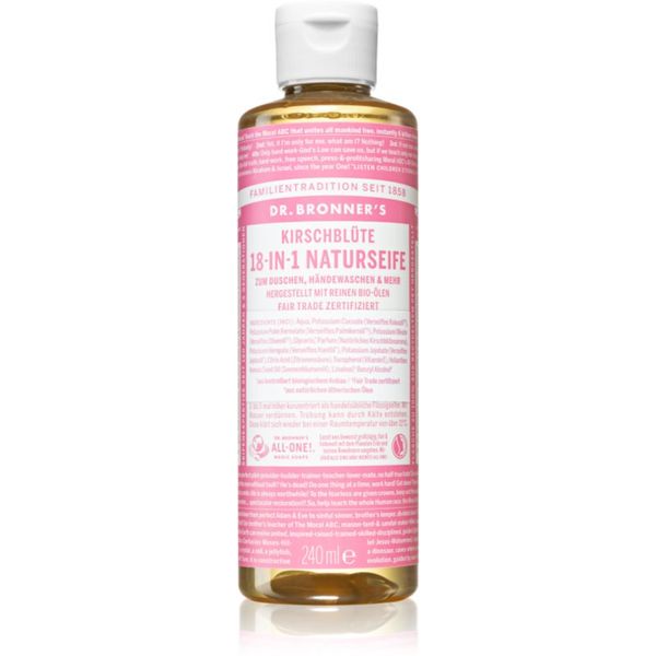 Dr. Bronner’s Dr. Bronner’s Cherry Blossom 18-in-1 Liquid Soap tekoče univerzalno milo 240 ml