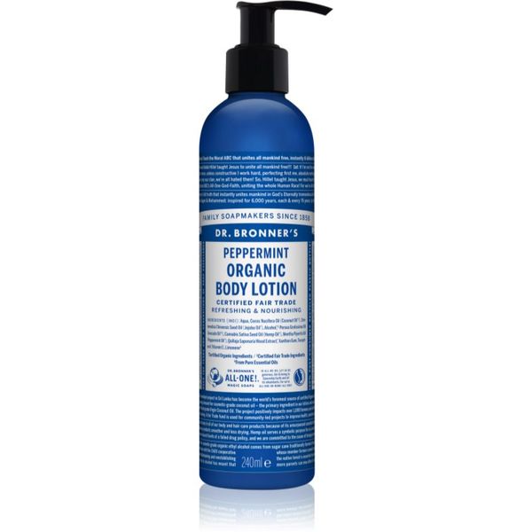 Dr. Bronner’s Dr. Bronner’s Peppermint osvežilni losjon za telo z vlažilnim učinkom 240 ml
