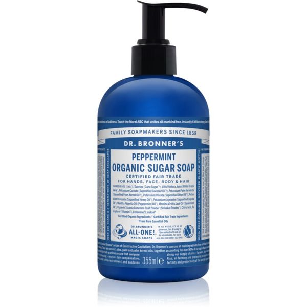 Dr. Bronner’s Dr. Bronner’s Peppermint tekoče milo za telo in lase 355 ml