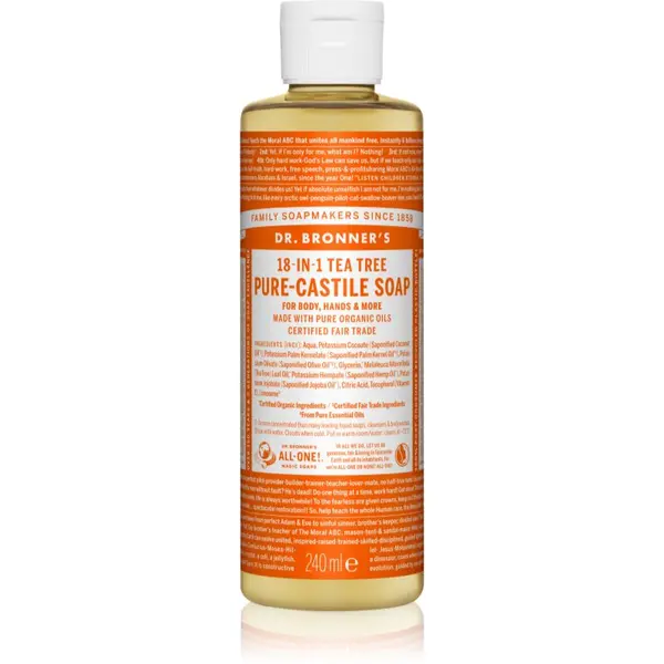 Dr. Bronner’s Dr. Bronner’s Tea Tree tekoče univerzalno milo 240 ml
