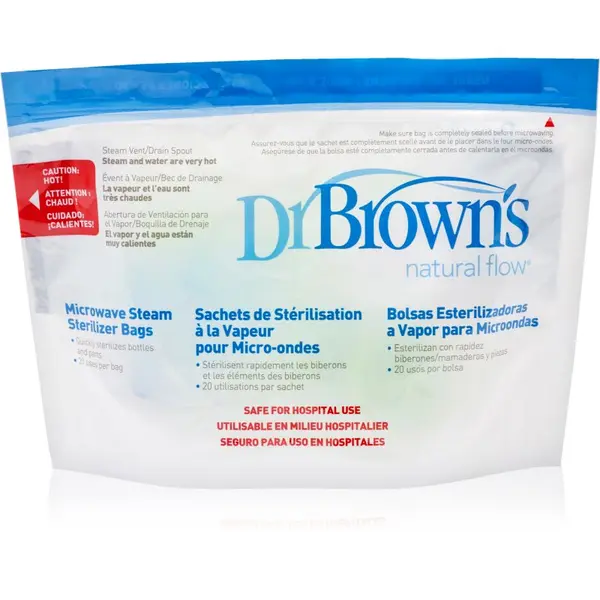 Dr. Brown's Dr. Brown's Microwave Steam Sterilizer Bags vrečke za sterilizacijo 5 kos