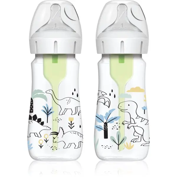 Dr. Brown's Dr. Brown's Options+ Dino steklenička za dojenčke 2x270 ml