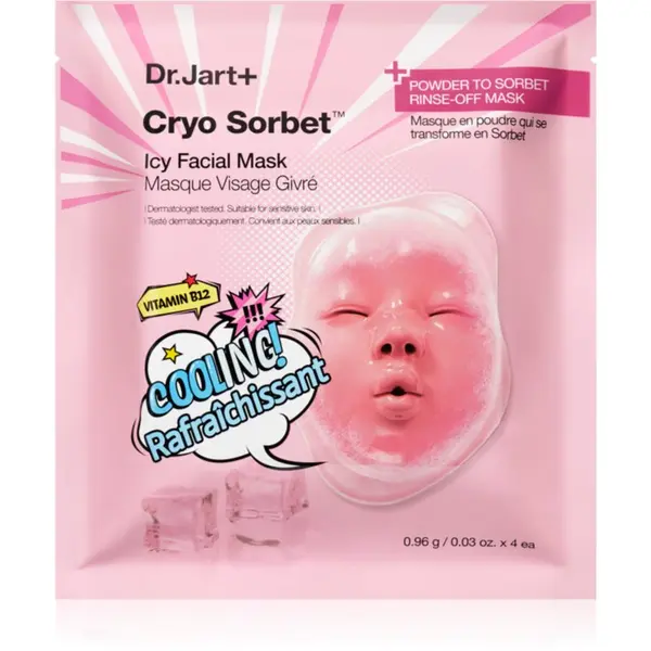 Dr. Jart+ Dr. Jart+ Cryo Sorbet Icy Facial Mask vlažilna maska s hladilnim učinkom 3.06 g