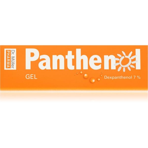 Dr. Müller Dr. Müller Panthenol gel 7% pomirjajoč gel po sončenju za razdraženo kožo 100 ml