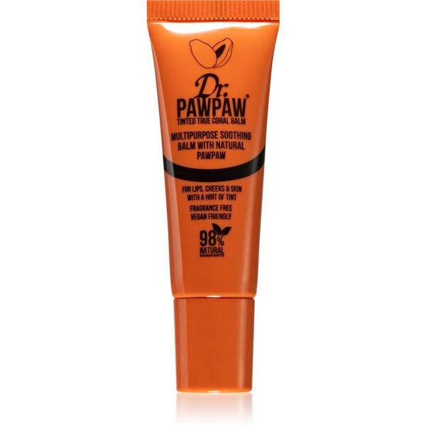 Dr. Pawpaw Dr. Pawpaw True Coral toniran balzam za ustnice in lica 10 ml