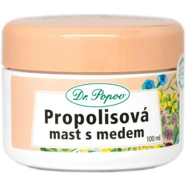 Dr. Popov Dr. Popov Herbal ointments Propolis with honey mazilo za srbečo in razdraženo kožo 100 ml