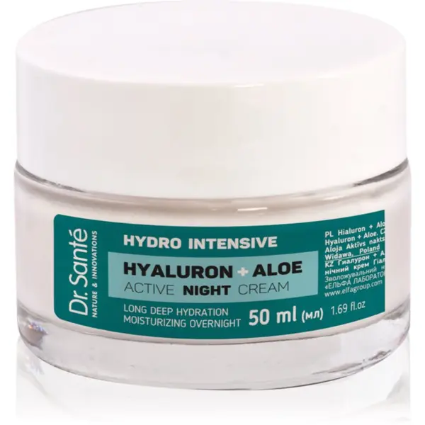 Dr. Santé Dr. Santé Hydro Intensive Hyaluron + Aloe nočna krema z aloe vero 50 ml