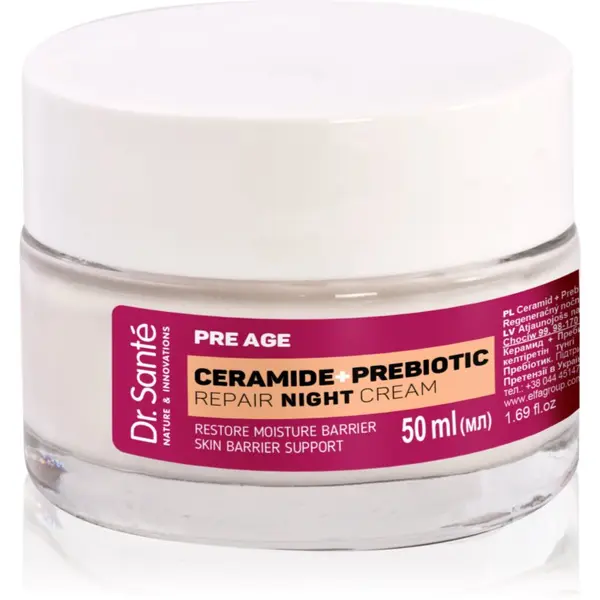 Dr. Santé Dr. Santé Pre Age Ceramide + Prebiotic nočna regeneracijska krema za zrelo kožo 50 ml