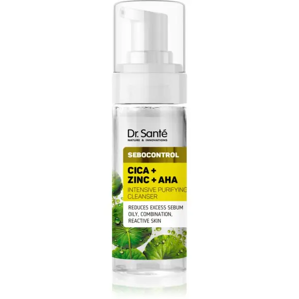 Dr. Santé Dr. Santé Sebocontrol Cica + Zinc + AHA čistilna emulzija za mastno kožo 150 ml
