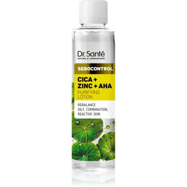 Dr. Santé Dr. Santé Sebocontrol Cica + Zinc + AHA čistilni losjon za mastno kožo 200 ml