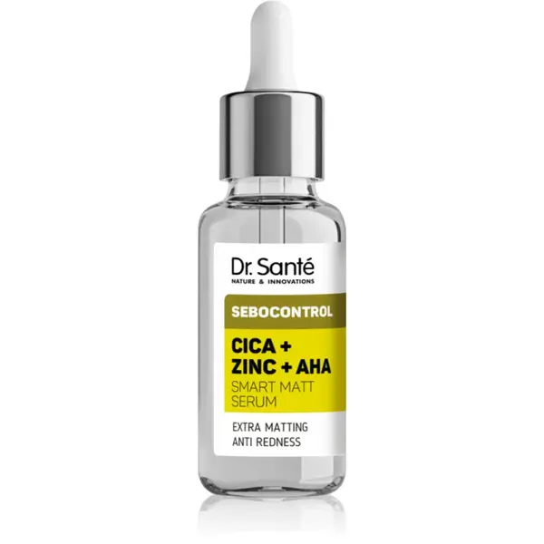 Dr. Santé Dr. Santé Sebocontrol Cica + Zinc + AHA matirajoči serum za zmanjšanje razširjenih por 30 ml