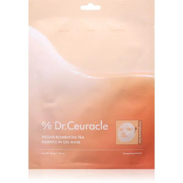 Dr.Ceuracle Dr.Ceuracle Vegan Kombucha Tea Essence Gel Mask hranilna tekstilna maska z gelasto teksturo 36 g