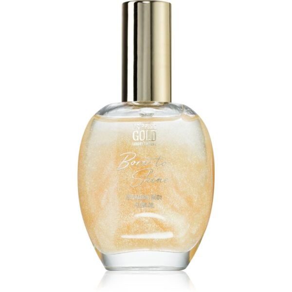 Dripping Gold Dripping Gold Born To Shine bleščeče olje za telo odtenek Golden 55 ml