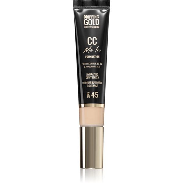 Dripping Gold Dripping Gold CC Me In lahki tekoči puder SPF 45 odtenek 04 Beige 32 ml