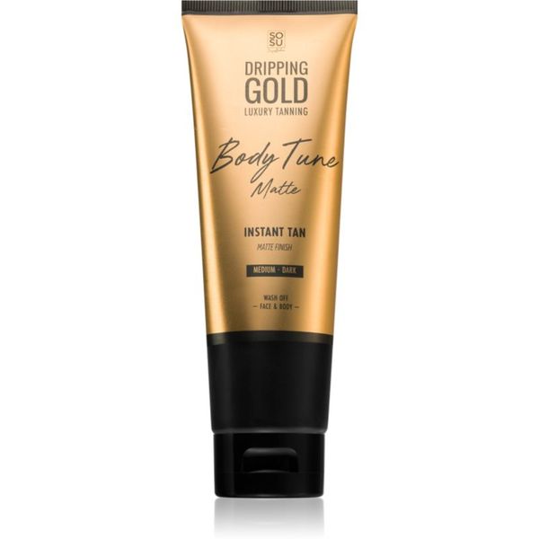 Dripping Gold Dripping Gold Luxury Tanning Body Tune samoporjavitvena krema za telo in obraz s takojšnim učinkom Medium-Dark 125 ml