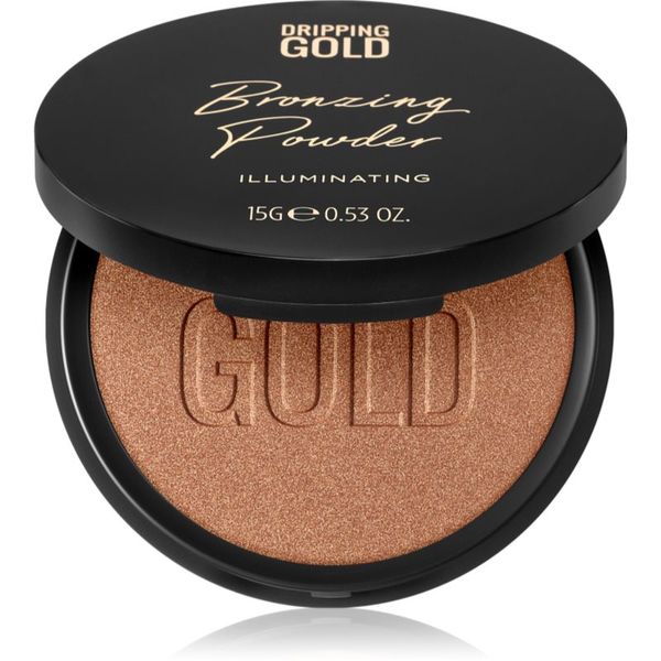 Dripping Gold Dripping Gold Luxury Tanning Bronzing Powder kompaktni bronz puder za telo in obraz odtenek Illuminating 15 g