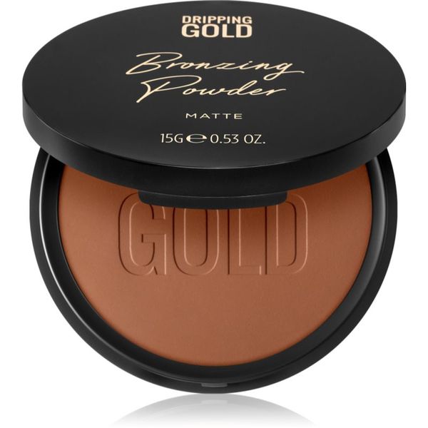 Dripping Gold Dripping Gold Luxury Tanning Bronzing Powder kompaktni bronz puder za telo in obraz odtenek Matte 15 g