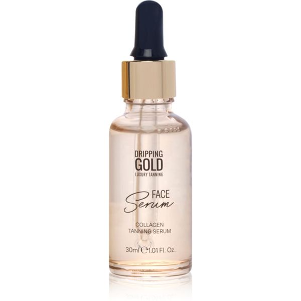 Dripping Gold Dripping Gold Luxury Tanning Collagen Face Serum samoporjavitveni serum za obraz s kolagenom 30 ml