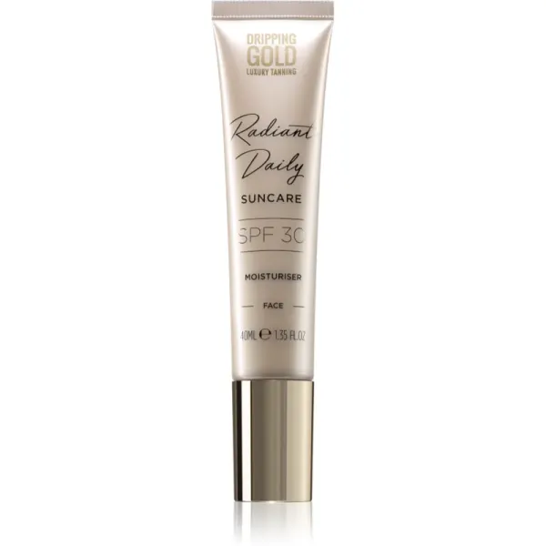Dripping Gold Dripping Gold Luxury Tanning Daily Moisturiser vlažilna krema za obraz SPF 30 40 ml