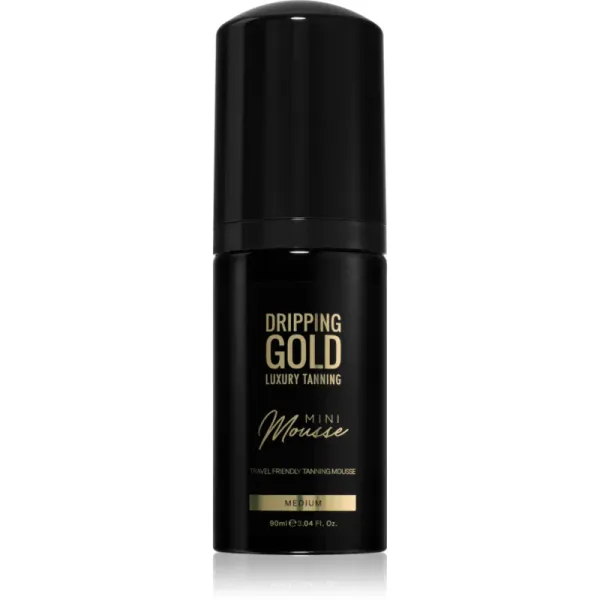 Dripping Gold Dripping Gold Luxury Tanning Mini Mousse samoporjavitvena pena za obraz in telo odtenek Medium 90 ml