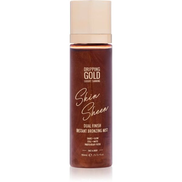 Dripping Gold Dripping Gold Luxury Tanning Skin Sheen meglica z bronz učinkom za telo 110 ml