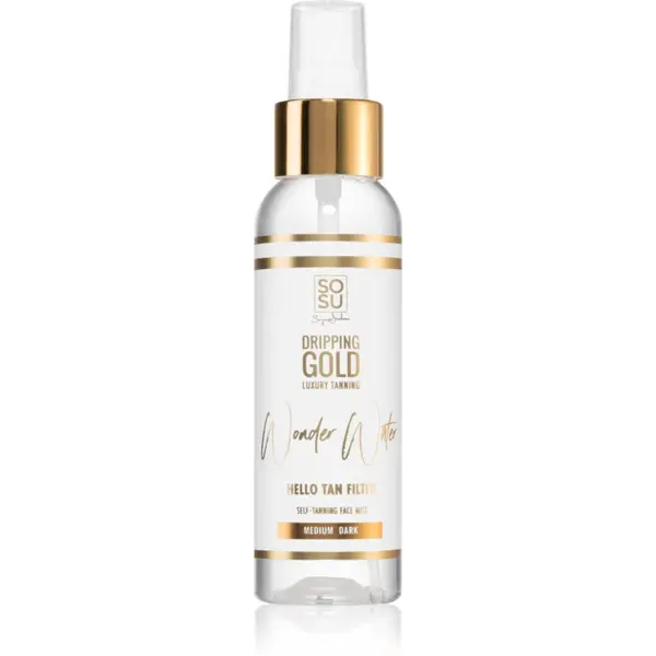 Dripping Gold Dripping Gold Wonder Water Hello Tan samoporjavitvena meglica za obraz Medium - Dark 100 ml