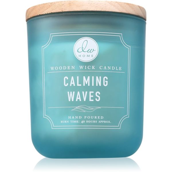 DW Home DW Home Signature Calming Waves dišeča sveča z lesenim stenjem 326 g