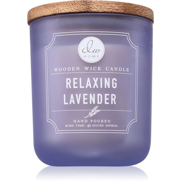 DW Home DW Home Signature Relaxing Lavender dišeča sveča z lesenim stenjem 340 g