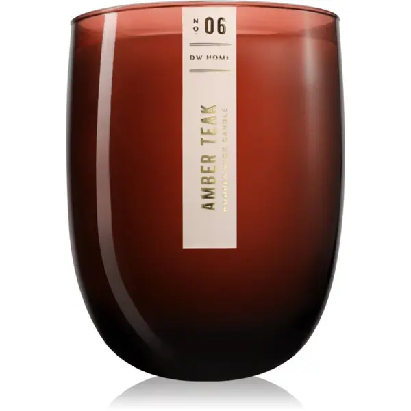 DW Home DW Home Wooden Wick Candles Amber Teak dišeča sveča 436.6 g
