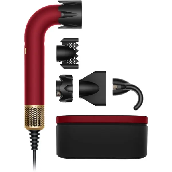 Dyson Dyson Supersonic r HD17 T1/T2 Red Velvet/Gold profesionalni sušilnik za lase z ionizatorjem Straight + Wavy 1 kos