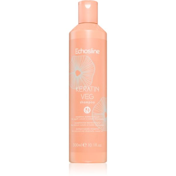 Echosline Echosline Keratin veg Shampoo hranilni šampon za obnovo in krepitev las z aminokislinami 300 ml