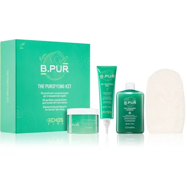 Echosline Echosline The Purifying Kit darilni set za suhe in barvane lase 3 kos