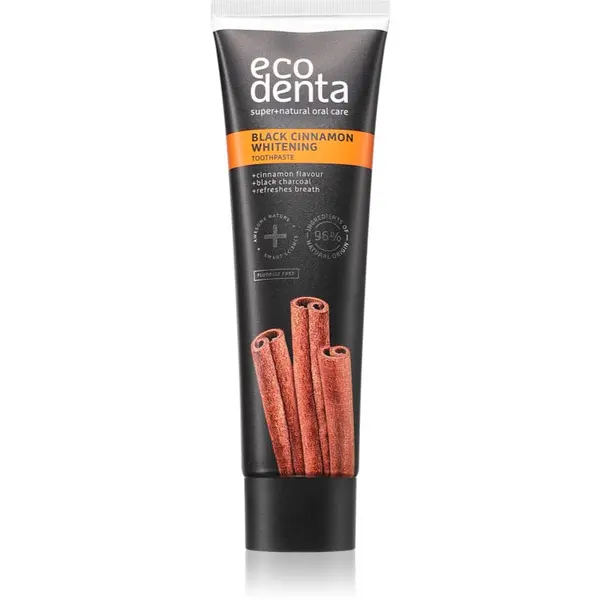 Ecodenta Ecodenta Black Cinnamon Whitening zobna pasta za beljenje zob s cimetom 100 ml
