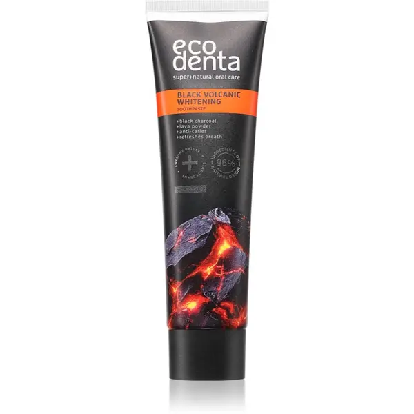Ecodenta Ecodenta Black Volcanic Whitening belilna zobna pasta 100 ml