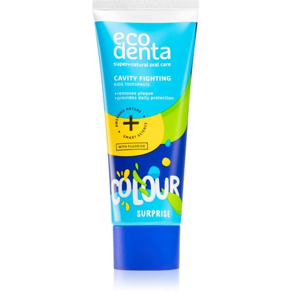 Ecodenta Ecodenta Colour Surprise zobna pasta za otroke proti kariesu 75 ml