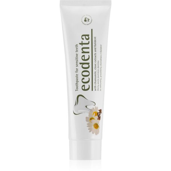 Ecodenta Ecodenta Green Sensitivity Relief zobna pasta za občutljive zobe s fluoridom okus Chamomile/Clove 100 ml