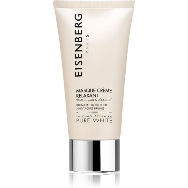 Eisenberg Eisenberg Pure White Masque Crème Relaxant vlažilna in posvetlitvena maska proti pigmentnim madežem 75 ml