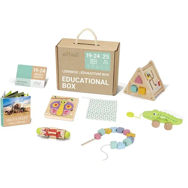 eliNeli eliNeli Educational Box 19-24 m+ komplet igrač iz lesa