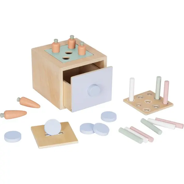 eliNeli eliNeli Educational Box 3 in 1 komplet igrač iz lesa 1 kos