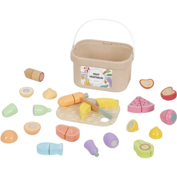 eliNeli eliNeli Fruit Vegetables komplet igrač iz lesa 1 kos