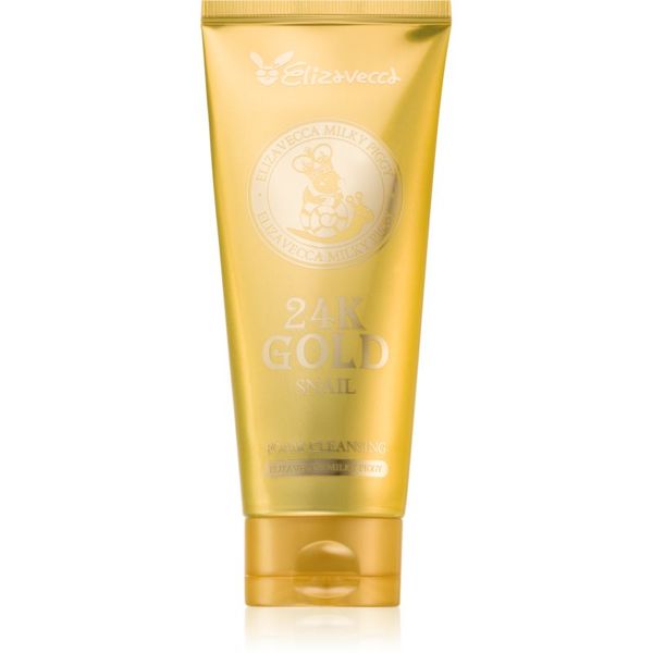 Elizavecca Elizavecca Milky Piggy 24K Gold Snail Cleansing Foam nežna čistilna pena 180 ml