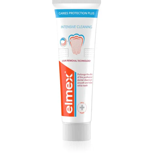 Elmex Elmex Caries Plus Intensive Cleaning belilna zobna pasta za kompletno nego 50 ml