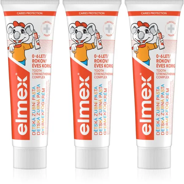 Elmex Elmex Caries Protection Kids zobna pasta za otroke 3 x 50 ml